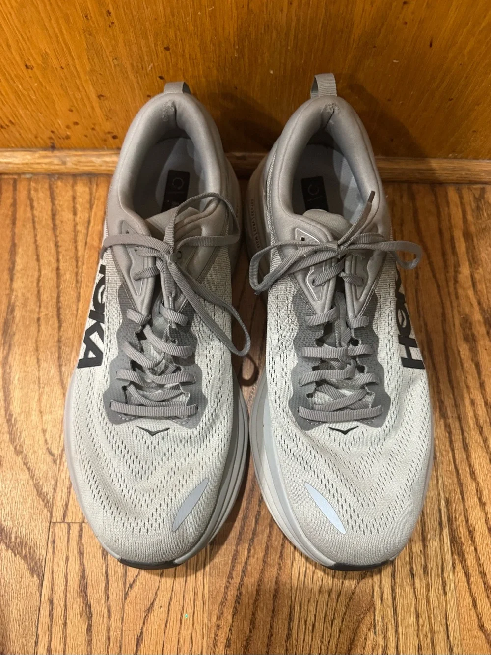 Men’s HOKA Bondi Gray Running Shoes Size 12D